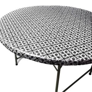 TopTable Round Patterned Tablecloth NWOT